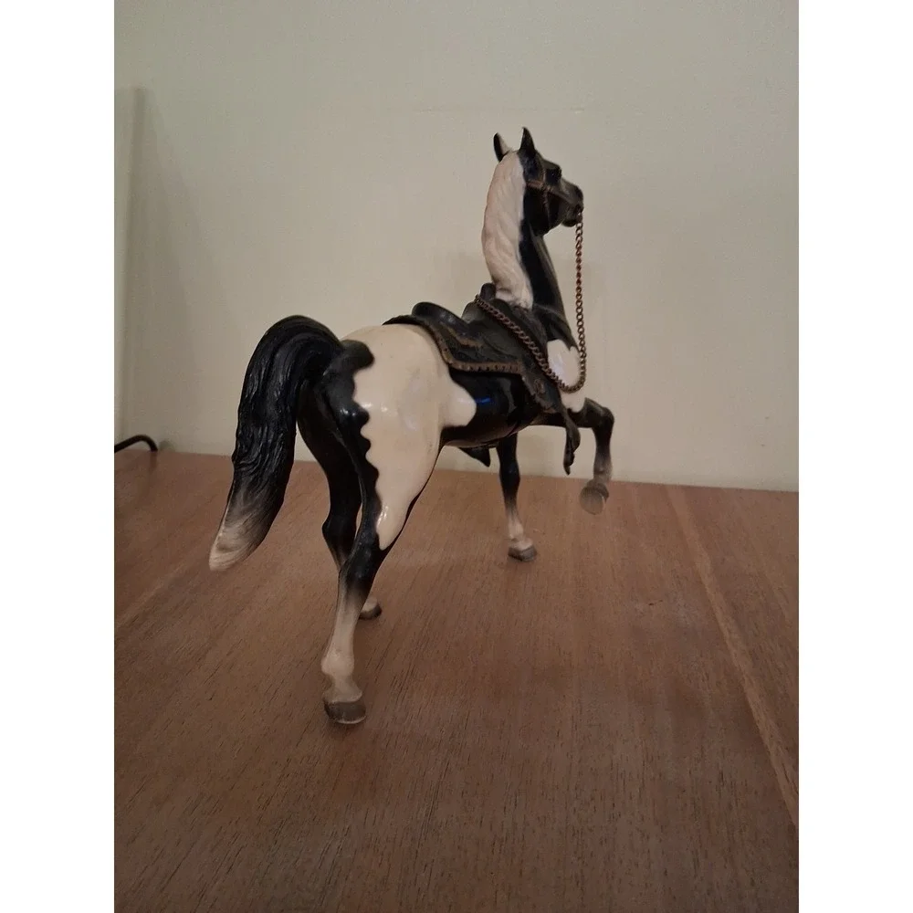 BREYER BLACK TOBIANO PINTO PRANCER GLOSSY FURY HORSE. Read